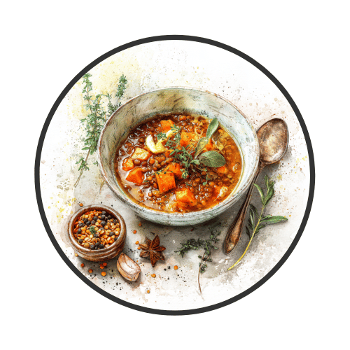 Sweet Potato and Lentil Stew