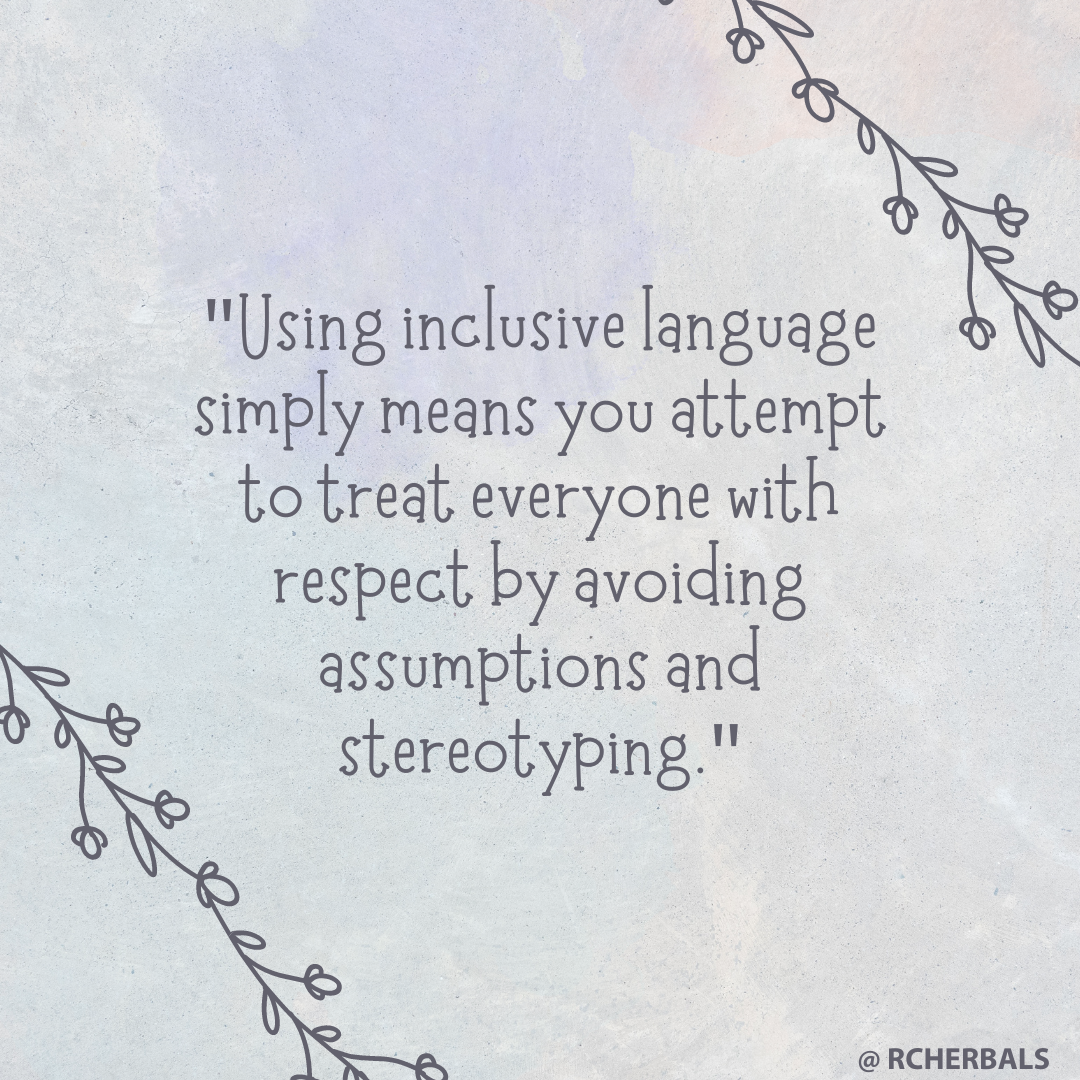 Using Inclusive Language